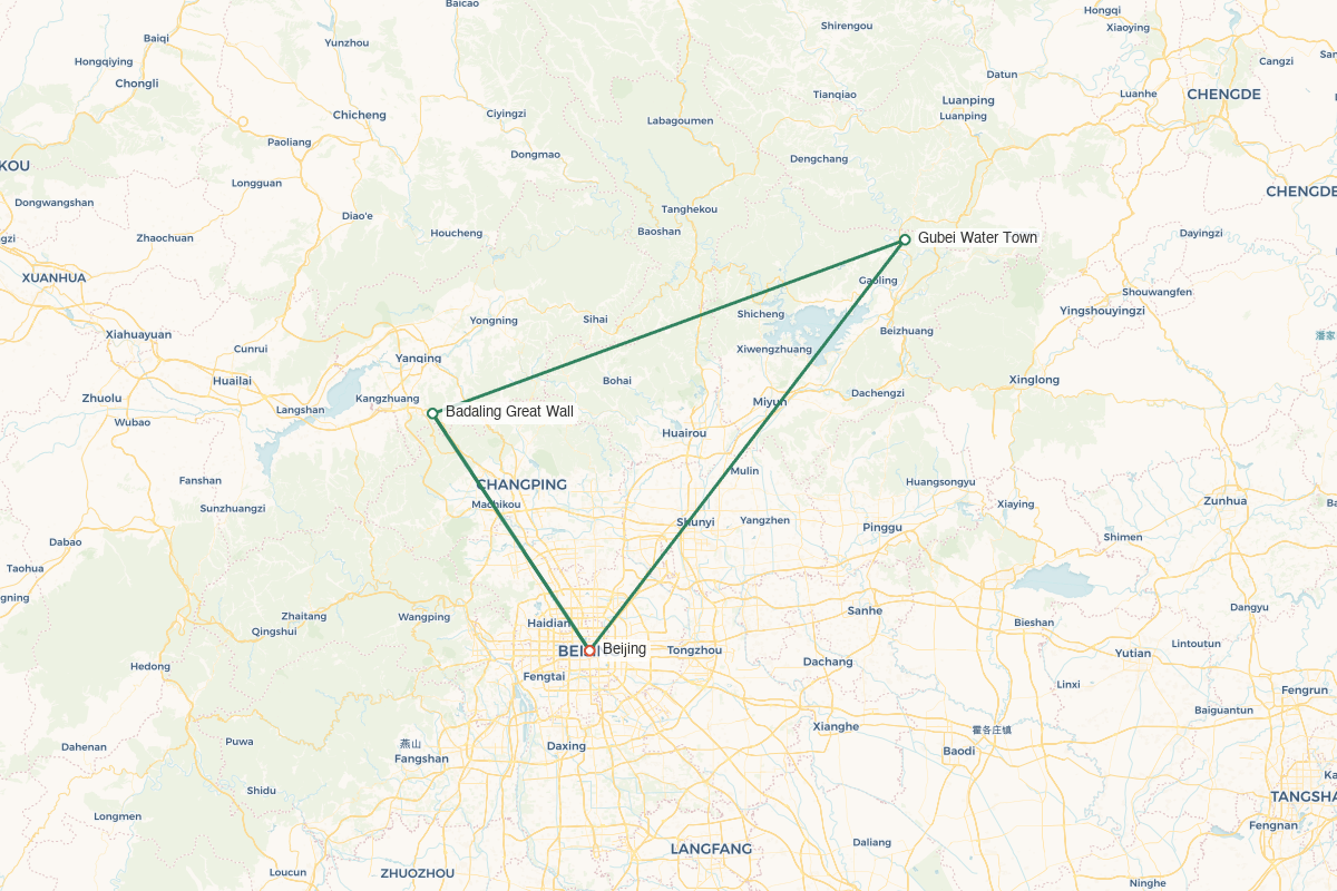 Beijing · TCM Heritage & City Wellness – 10 Days 9 Nights route map