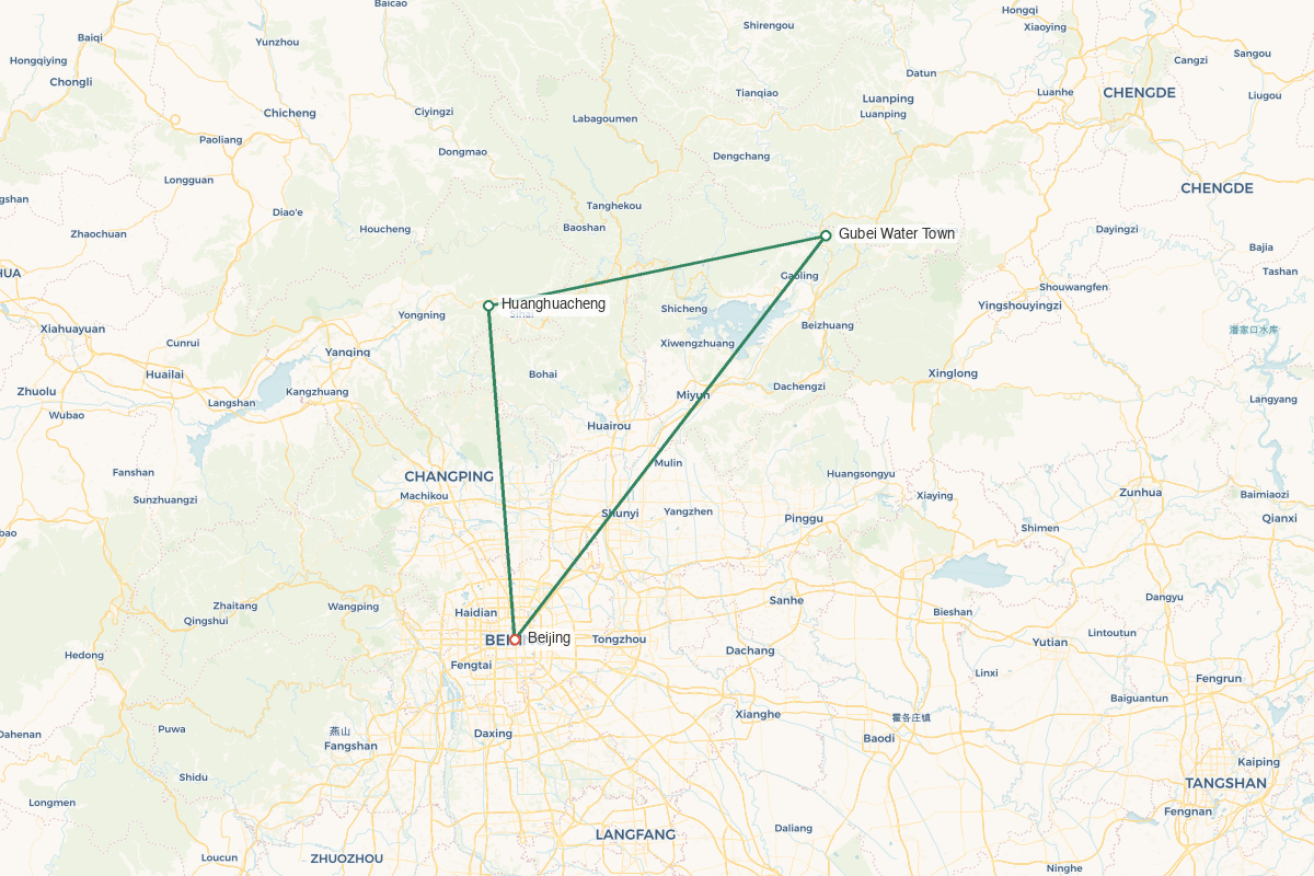 Beijing Wellness Route Map